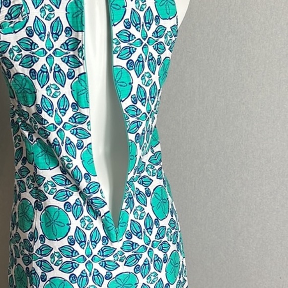 Vineyard vines shell and sand dollar print dress size 4 - Picture 5 of 5